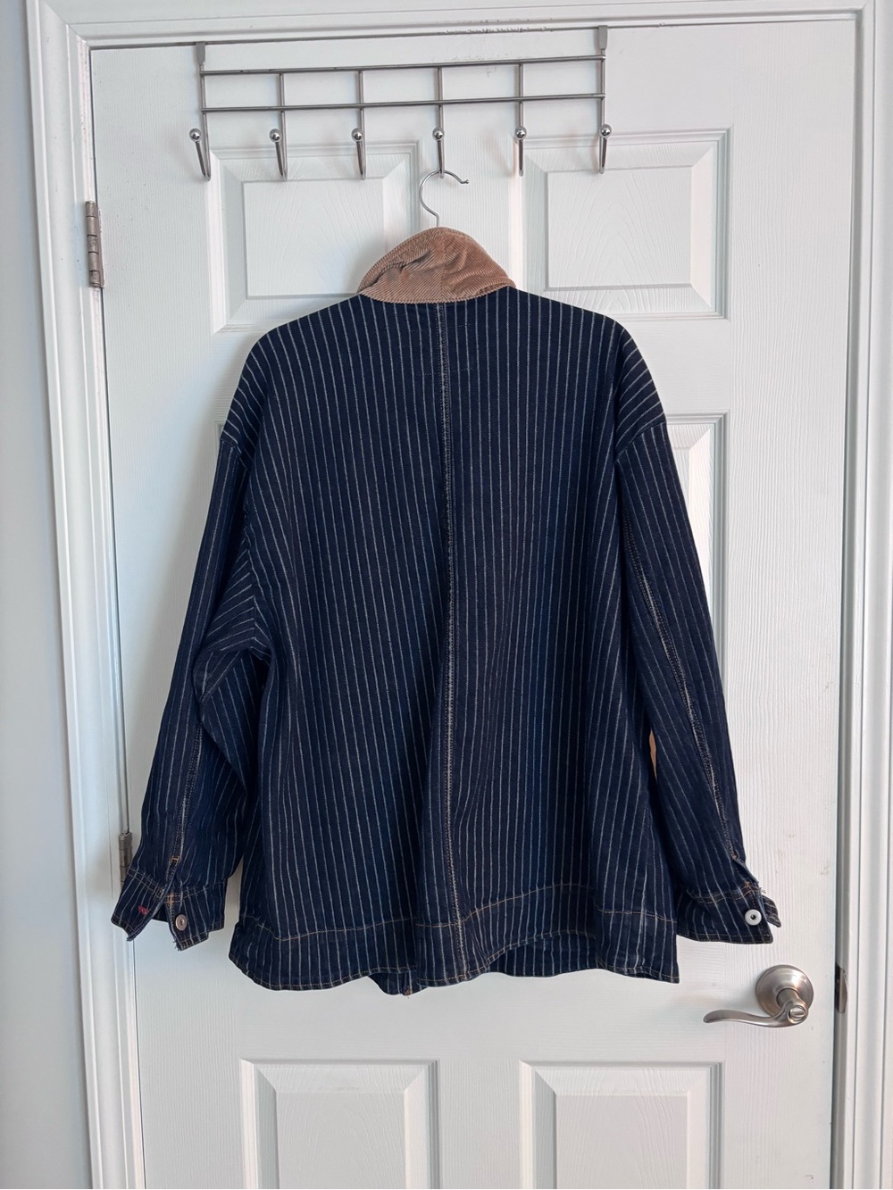 Pilcro Denim Chore Coat, SIZE XL.  Blue EUC - Picture 7 of 8